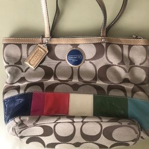 Coach Multistripe shoulder bag